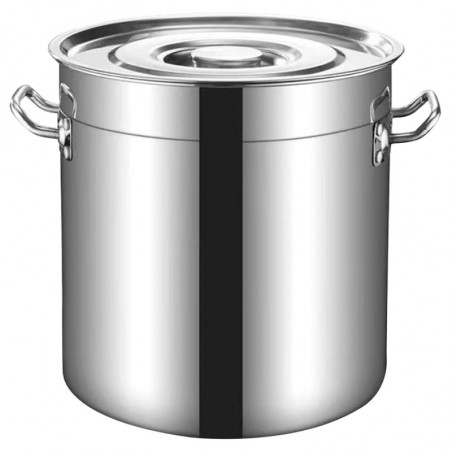 Κατσαρόλα με καπάκι Rosberg R51211C55, 130,5 l, 55x55 cm, Inox