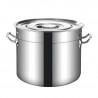 Καζάνι με καπάκι Rosberg R51211C45S, 41 λίτρα, 45x26 cm, Inox